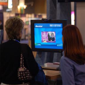 touchscreen kiosk with camera