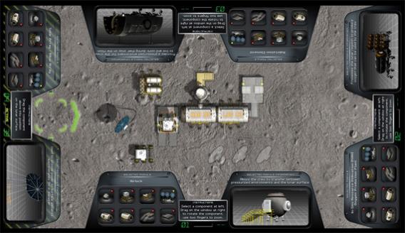 NASA lunar mission multitouch interface