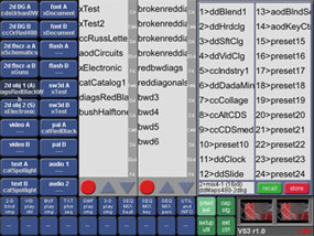 Source and algorithm selections can be saved in 24 preset locations.