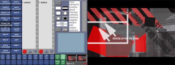 User-definable frame capture settings allow the output feed to be captured to or combined with a 60-frame buffer, using a variety of masks, transfer modes, and positioning options. Current buffer contents are displayed as thumbnails