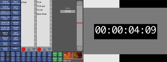 Video playback algorithm with 'scratch ribbon' controller.