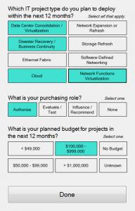 Trade show metrics app